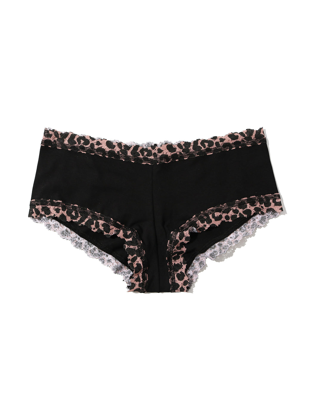 Cotton Boyshort | Black/Walk On The Wild Side