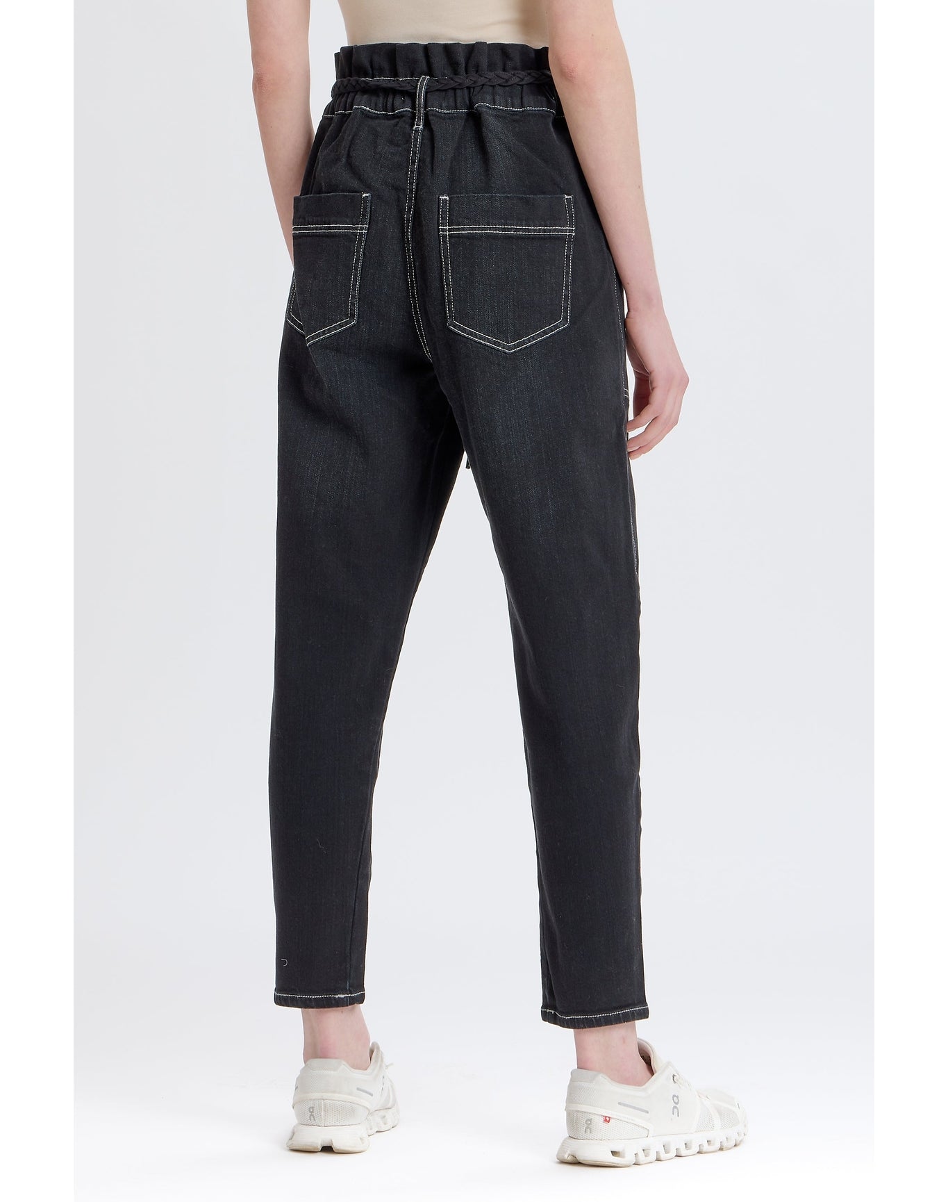 Harlow Paperbag Pant | Black