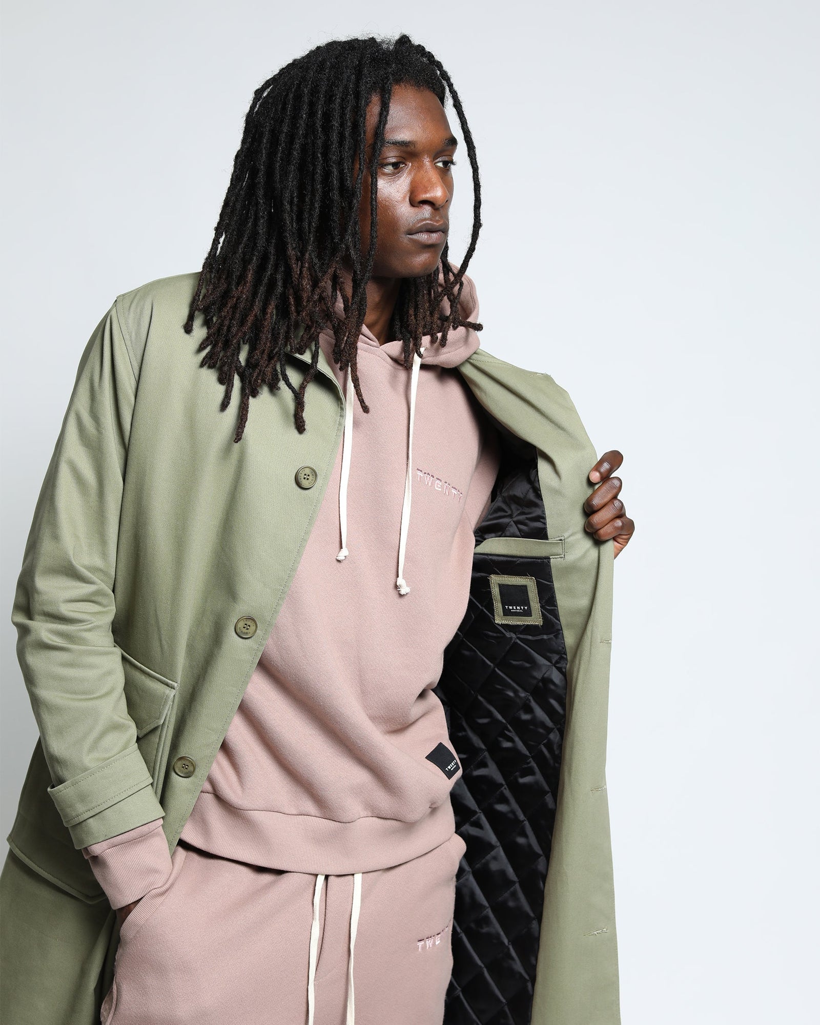 Harmony Twill Overcoat-Mens-Twenty