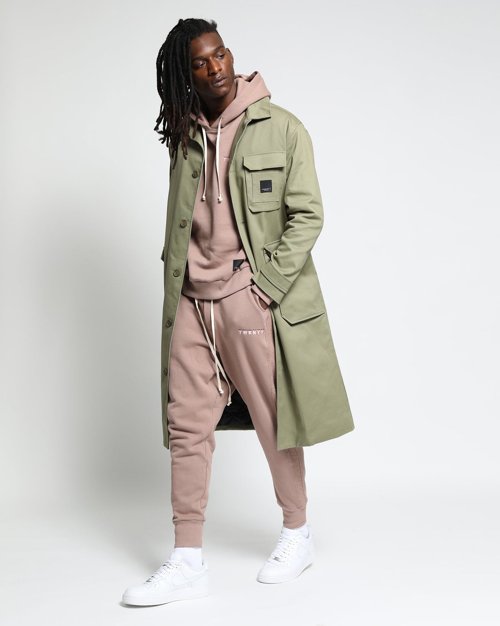 Harmony Twill Overcoat-Mens-Twenty