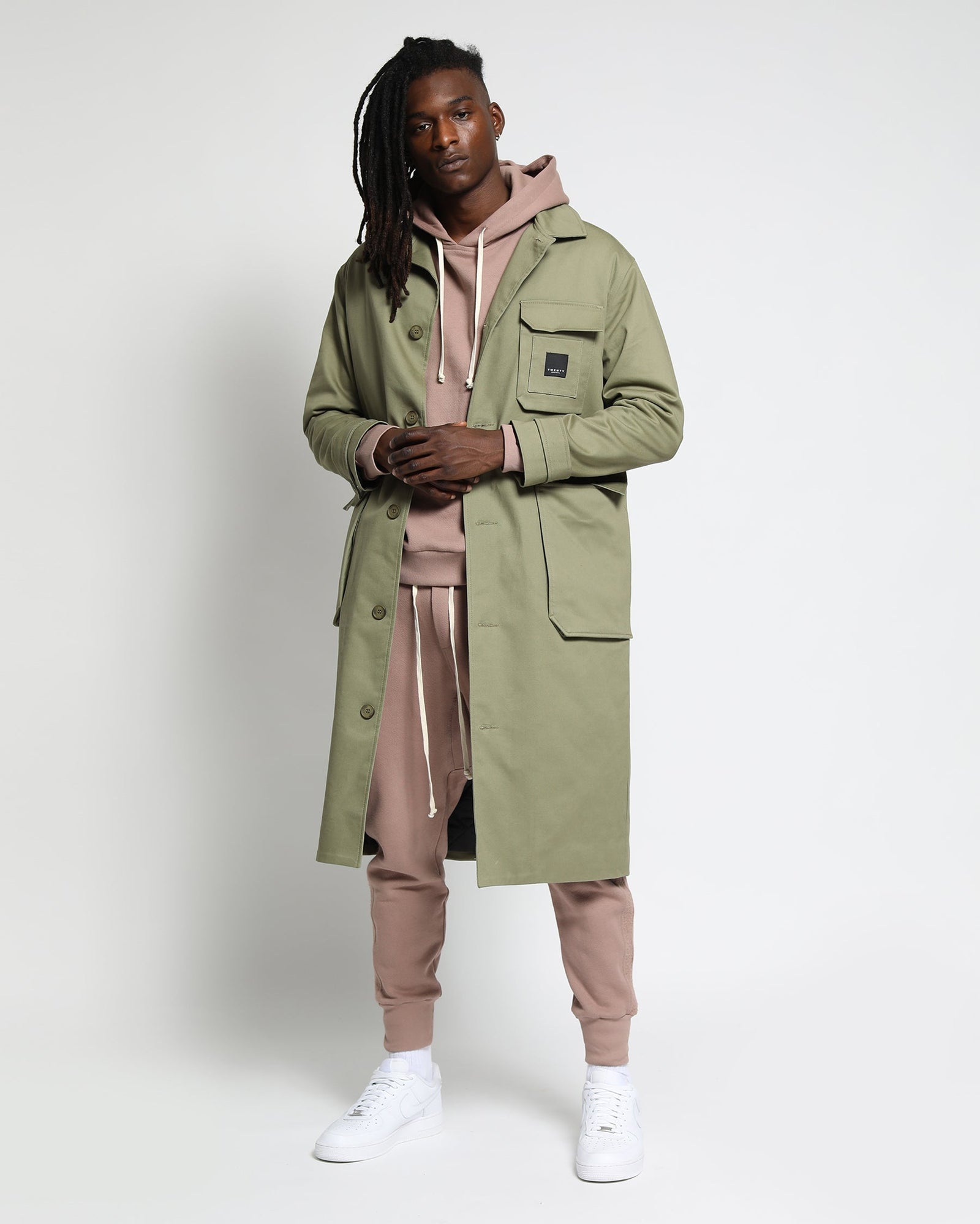 Harmony Twill Overcoat-Mens-Twenty