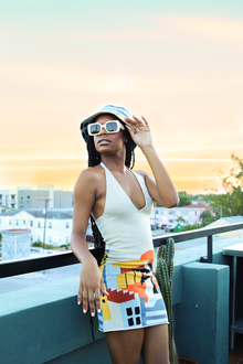 Havana Sunset Knit Dress | Beige