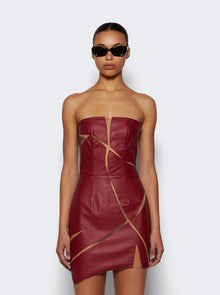 Women | Di Petsa | Cracked Mini Dress | Red