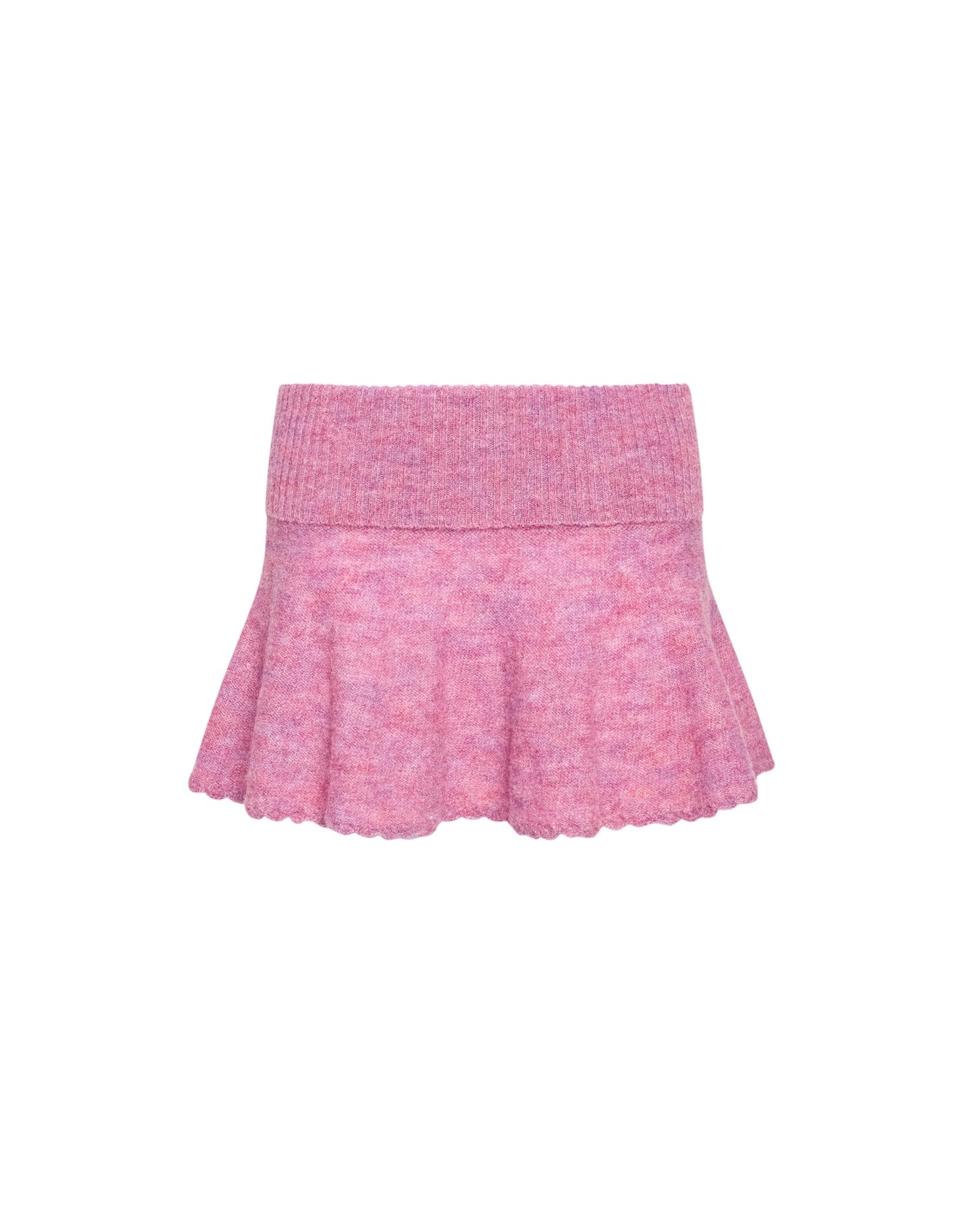 Heart Scallop Mini Skirt | Berry