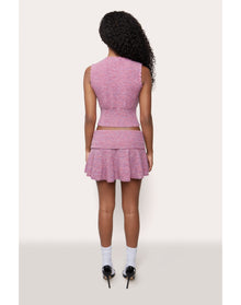 Heart Scallop Mini Skirt | Berry