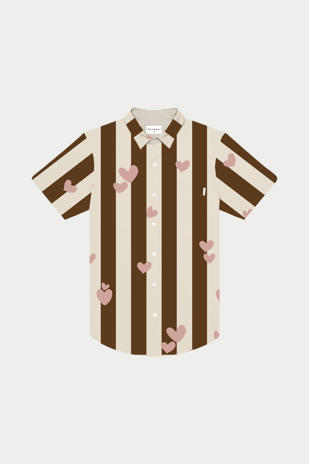 Hearts Weekend Shirt | Pink/Brown