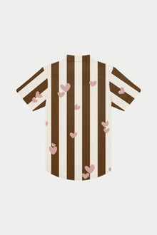 Hearts Weekend Shirt | Pink/Brown