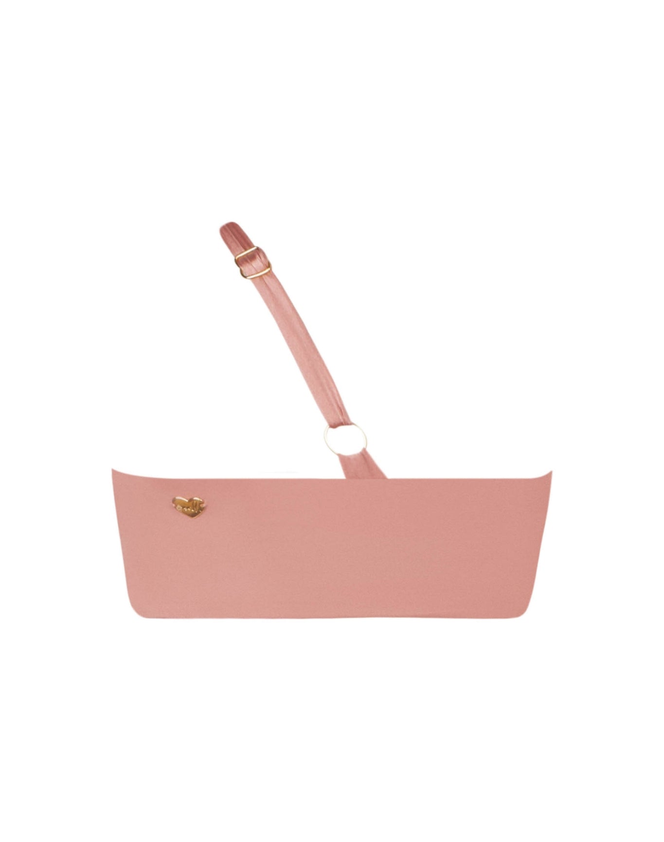 Heather Metallic Crossed Strapless Top | Rose