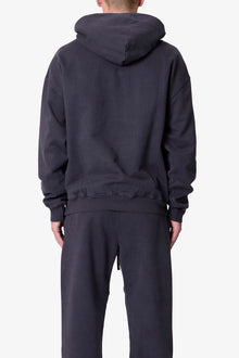 Heavy Basic Hoodie | Washed Black