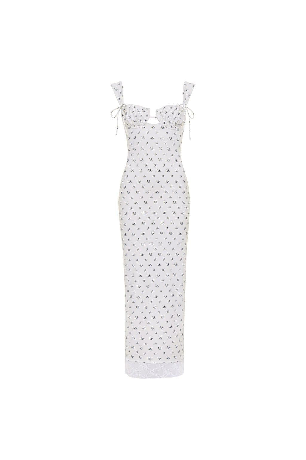 Petal Long Slip Dress | Heidi Floral