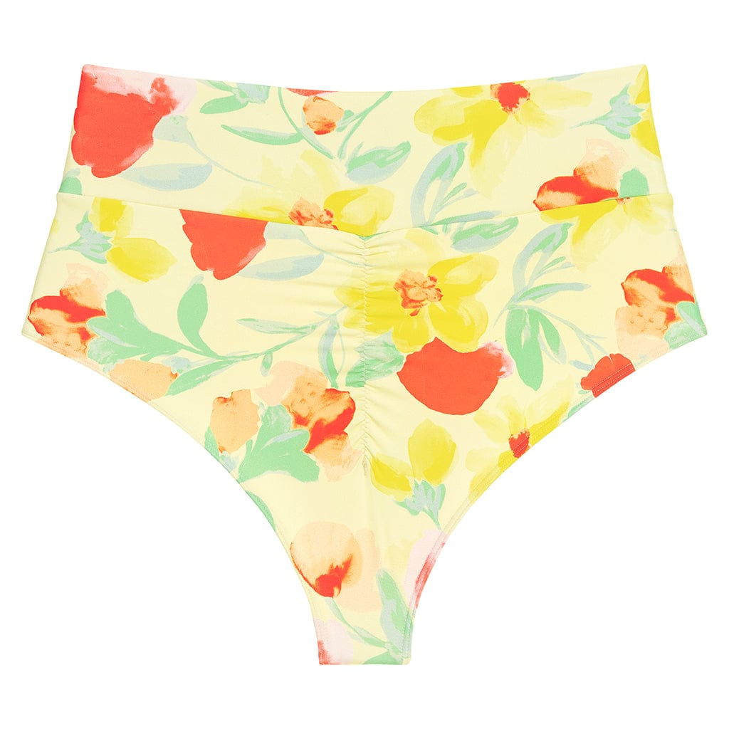 Added Coverage High Rise Bikini Bottom | Helena Floral