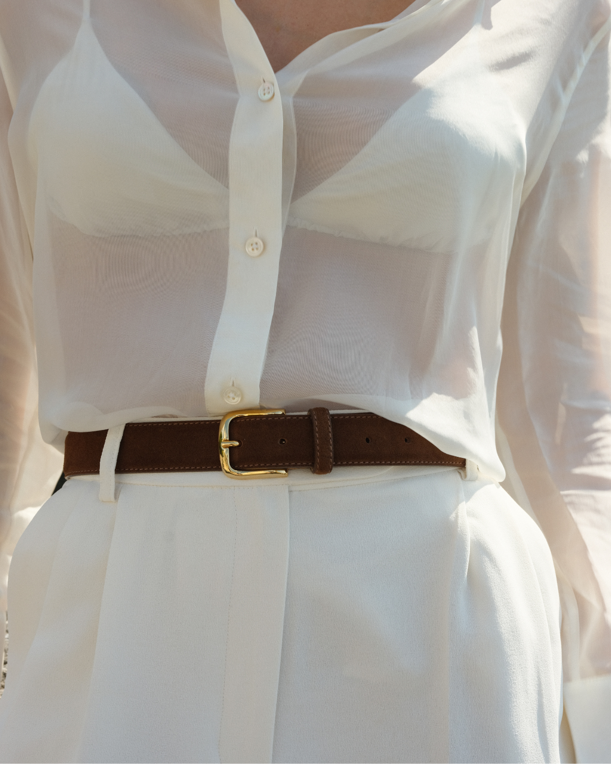 No. 4 Belt | Chocolate/Gold