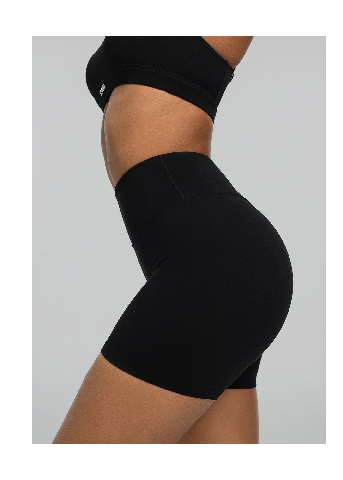 High-Waisted Impact Mesh Shorts | Black