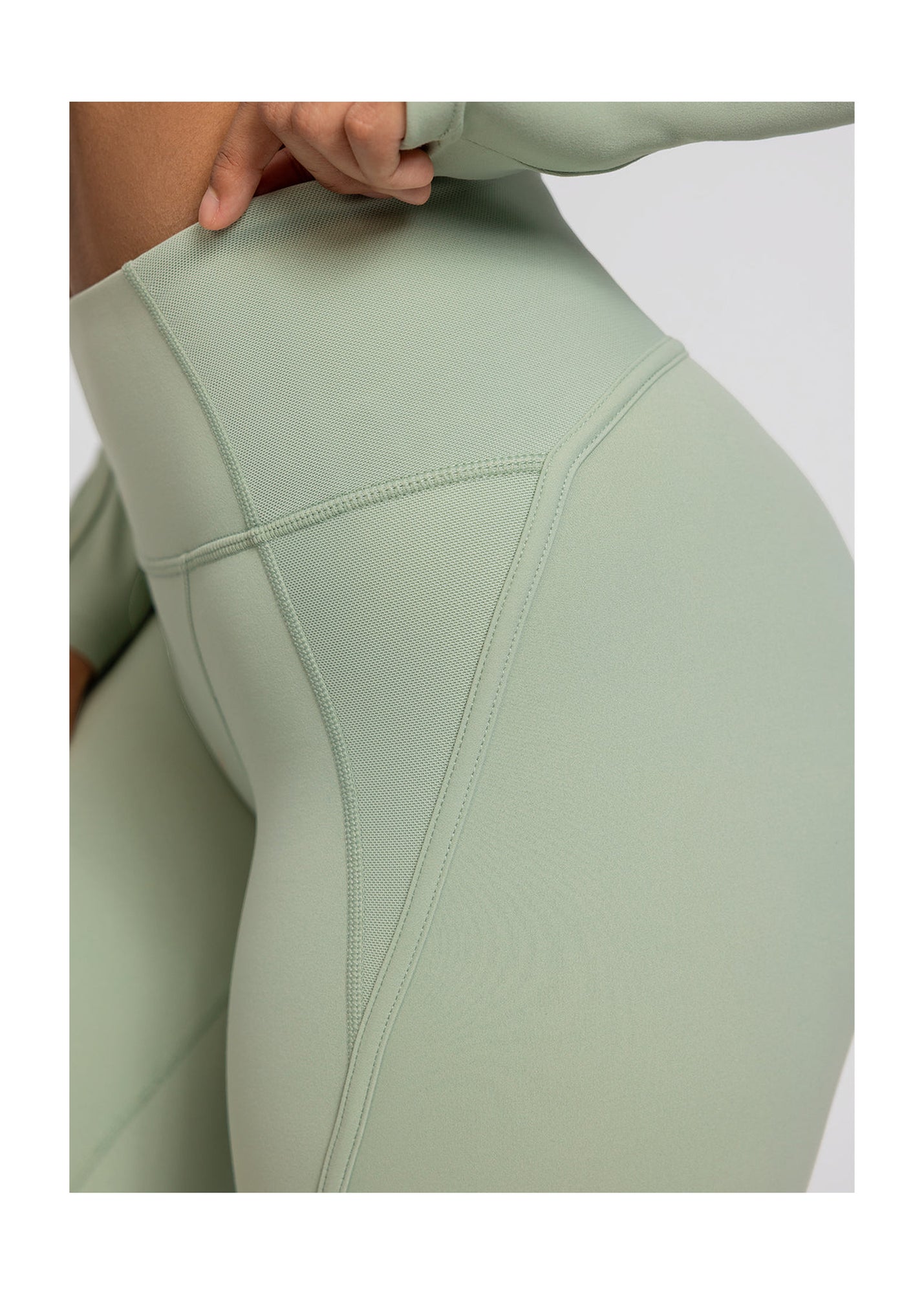 High-Waisted Performance Biker Shorts | Sage Green