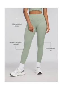 High-Waisted Stretch Performance Leggings | Sage Green