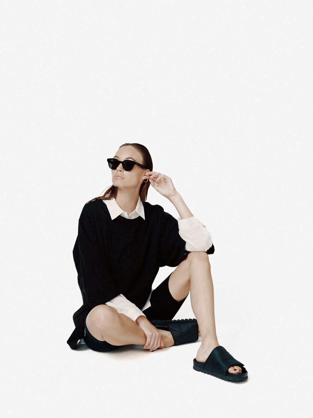 Unusex Puffy Slide - Black - woman