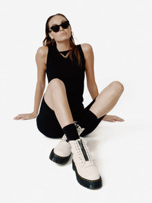 Woman Seamless Tank - Black