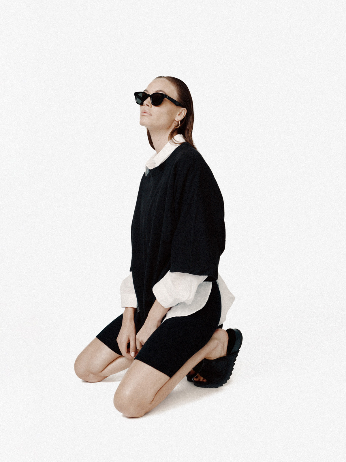 Woman Seamless Biker Short - Black