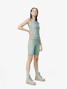 Woman Seamless Biker Short - Sage