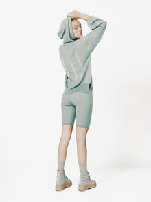 Woman Icon Hoodie - Sage - back - hood up