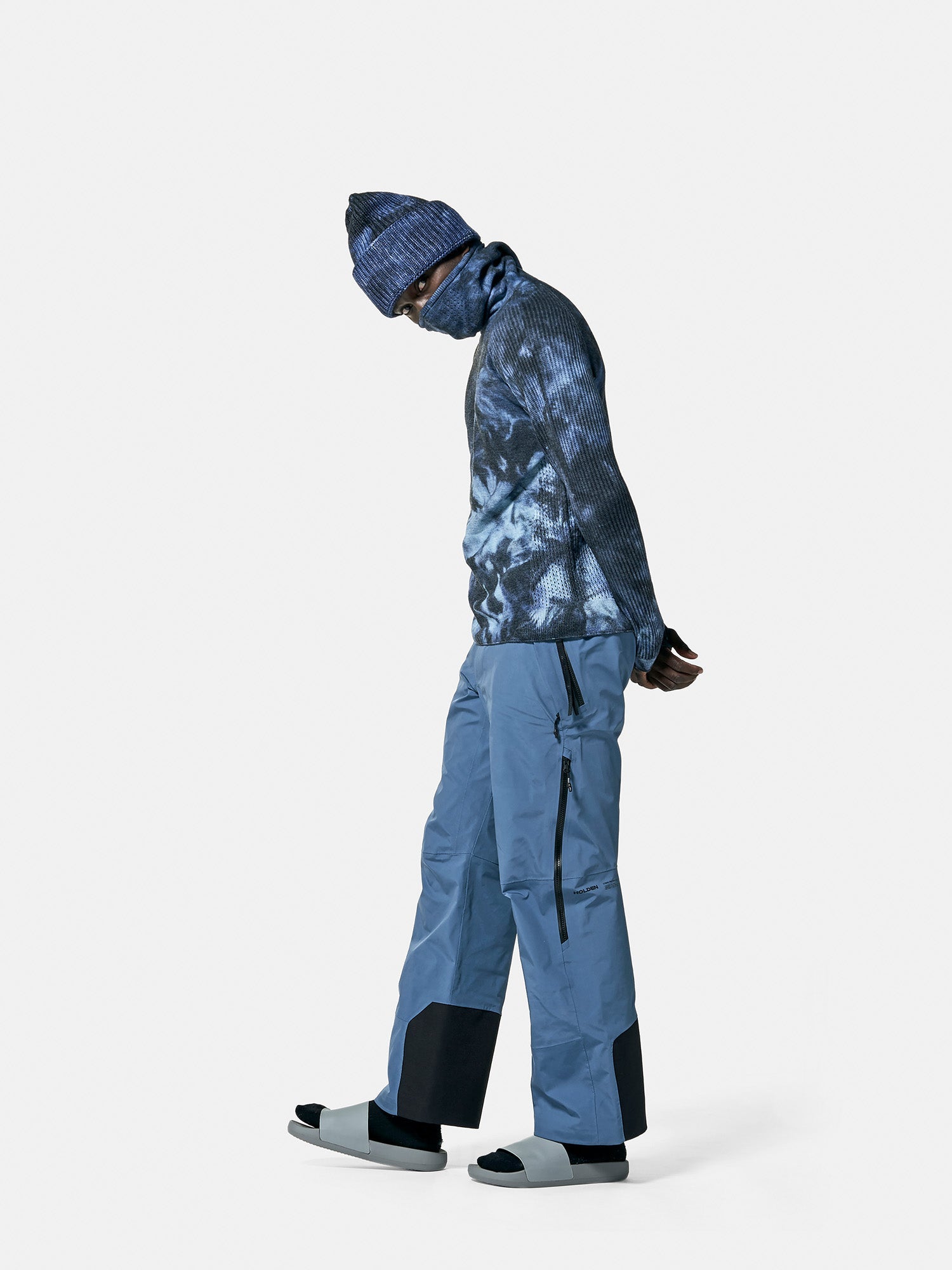 Man 3-Layer Alpine Pant - China Blue - left side