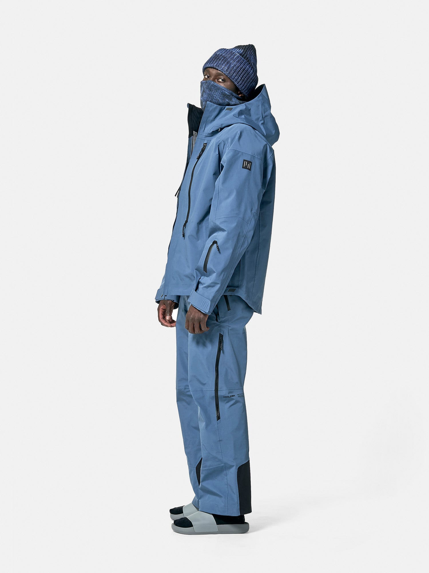 Man 3-Layer Alpine Pant - China Blue - left side