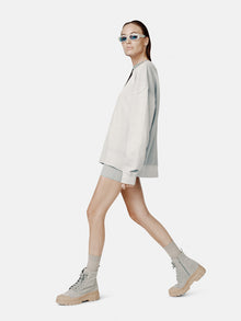 Unisex | Oversized French Terry Crew | Quarry