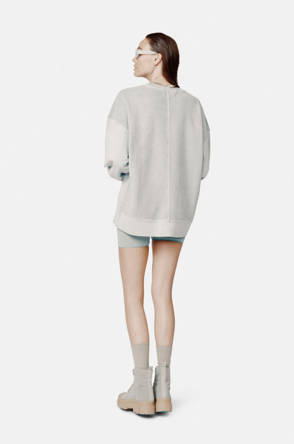 Unisex | Oversized French Terry Crew | Quarry