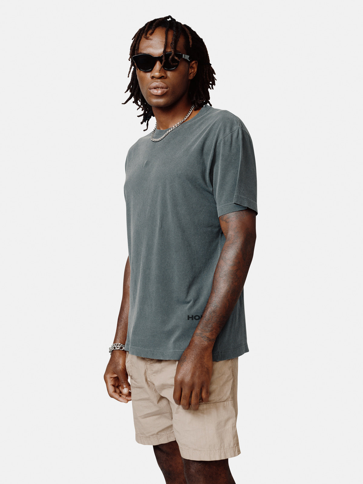 Jersey Logo Tee - Black - front