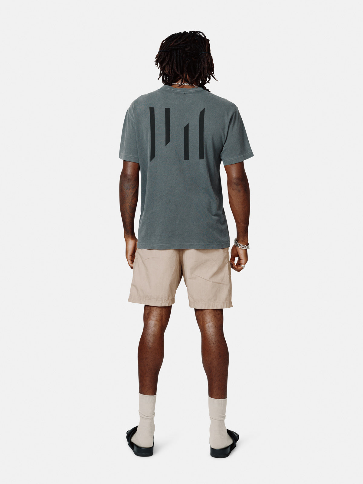 Jersey Logo Tee - Black - back