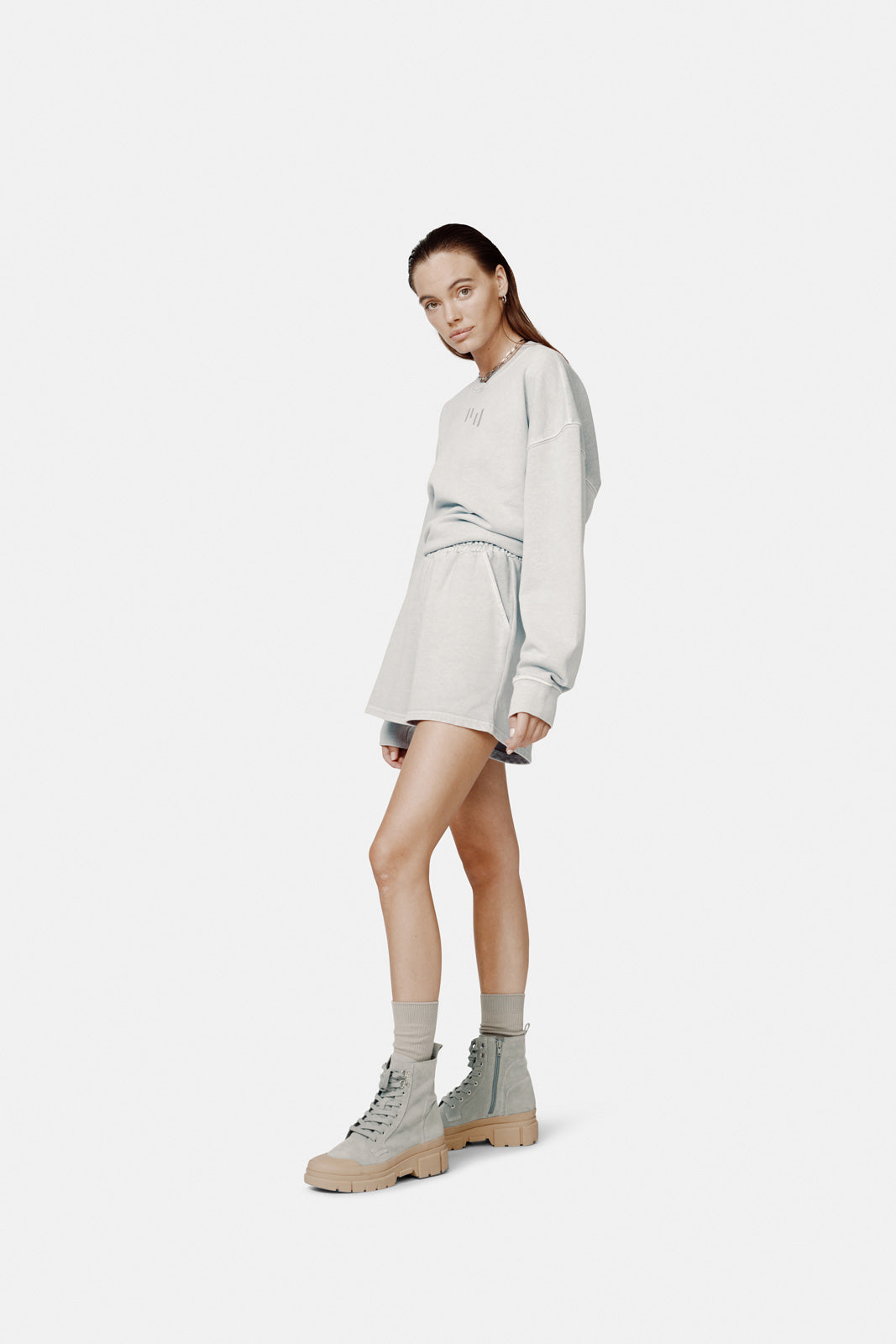 Womens | French Terry Lounge Short | Quarry