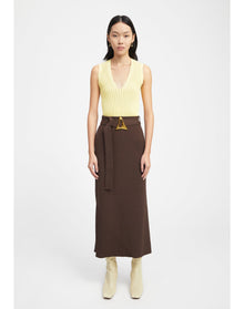 Holner | Sleeveless V-Neck | Yellow