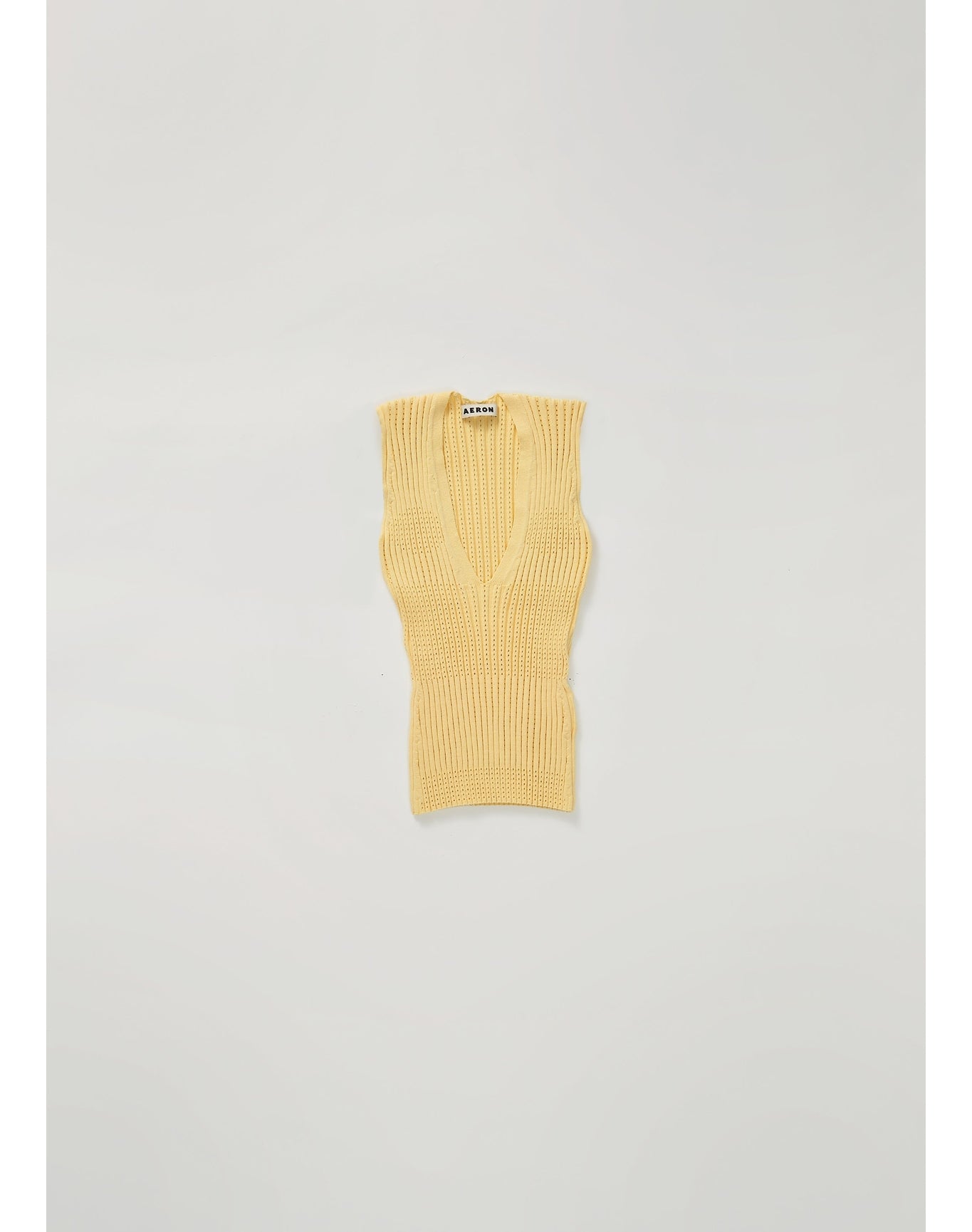 Holner | Sleeveless V-Neck | Yellow