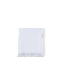 Home | Bold Stripe Organic Cotton Oversized Towel 74'X39" | Carbon-White