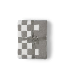 Home | Cozychic Cotton Checkered Throw 54"X72" | Eucalyptus-Cream