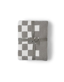 Home | Cozychic Cotton Checkered Throw 54"X72" | Eucalyptus-Cream