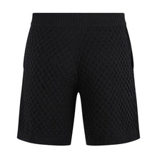 Honey Comb Knit Shorts | Black