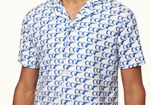Howell Relaxed Fit Capri Collar Cotton Towelling Shirt | 007/White