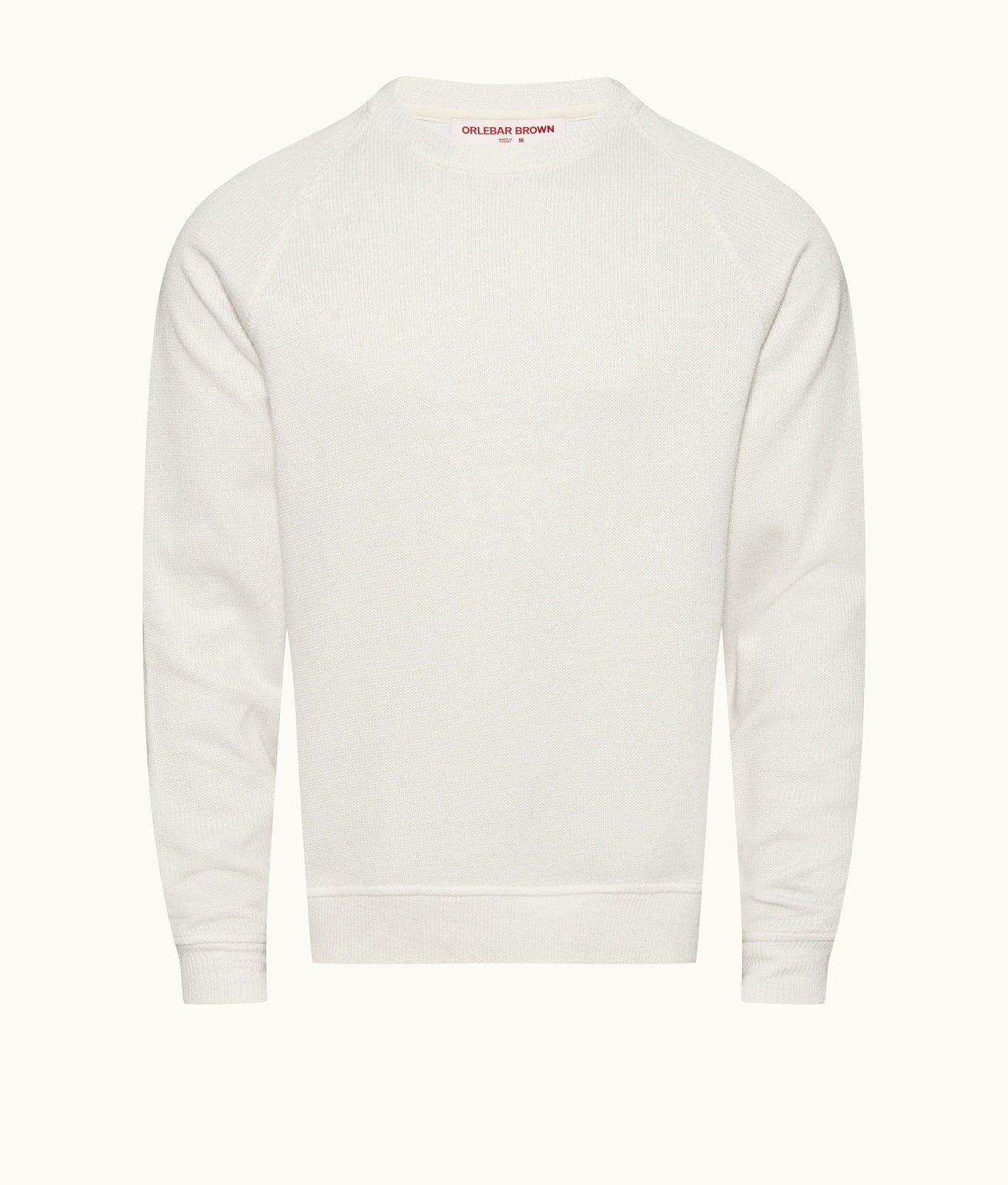 Hudson Relaxed Fit Crewneck Double-Faced Sweatshirt | White Sand