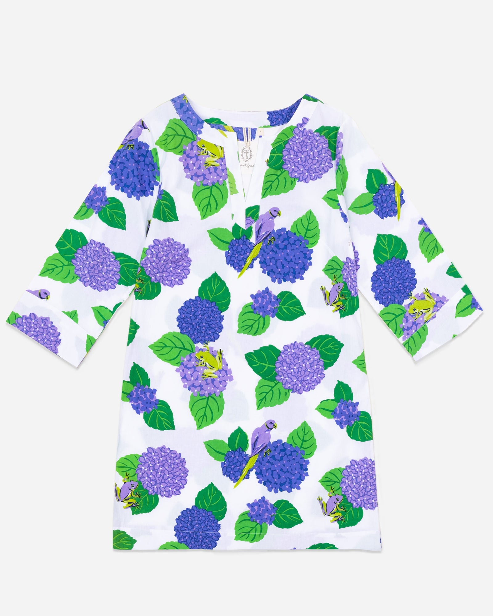Hydrangea Hideaway - Slim - Fit Tunic | Cloud