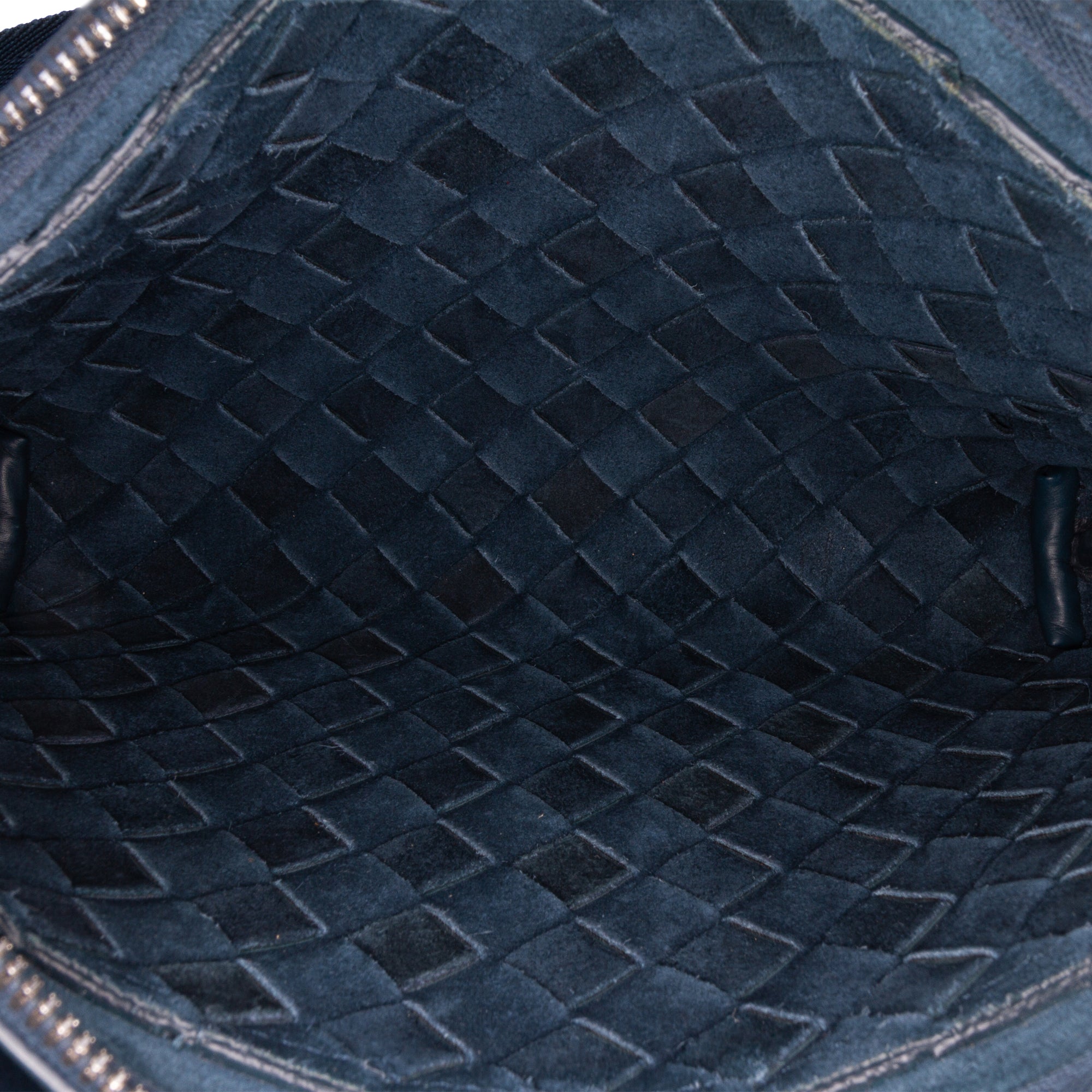 Bottega Veneta | Pre-Owned Leather Intrecciato Duo Crossbody | Blue