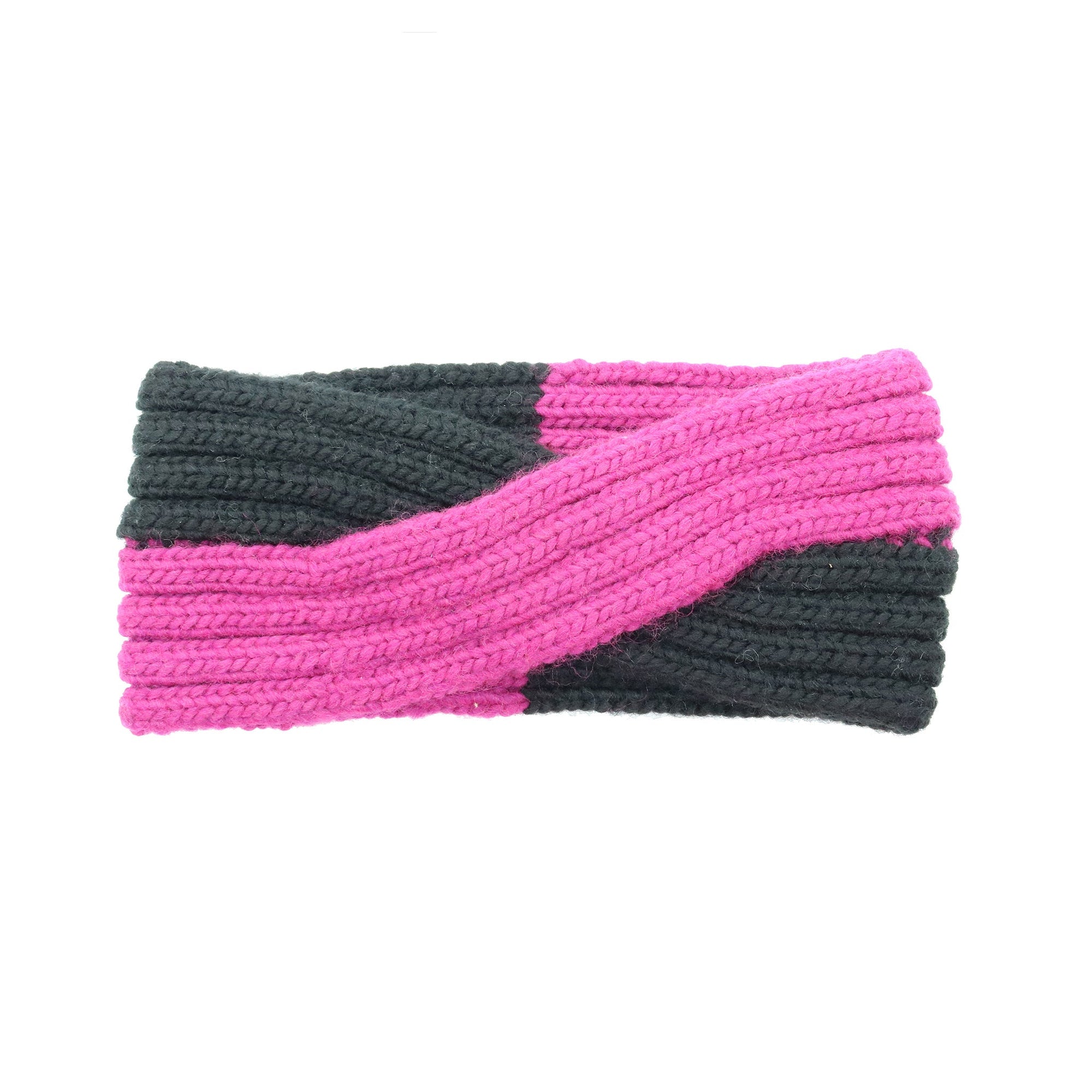 Chunky Color Block Headband | Pink