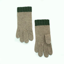 Kids | Cashmere Gloves Two Tone | Nile Brown/Loden