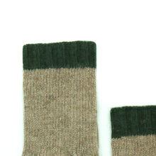 Kids | Cashmere Gloves Two Tone | Nile Brown/Loden