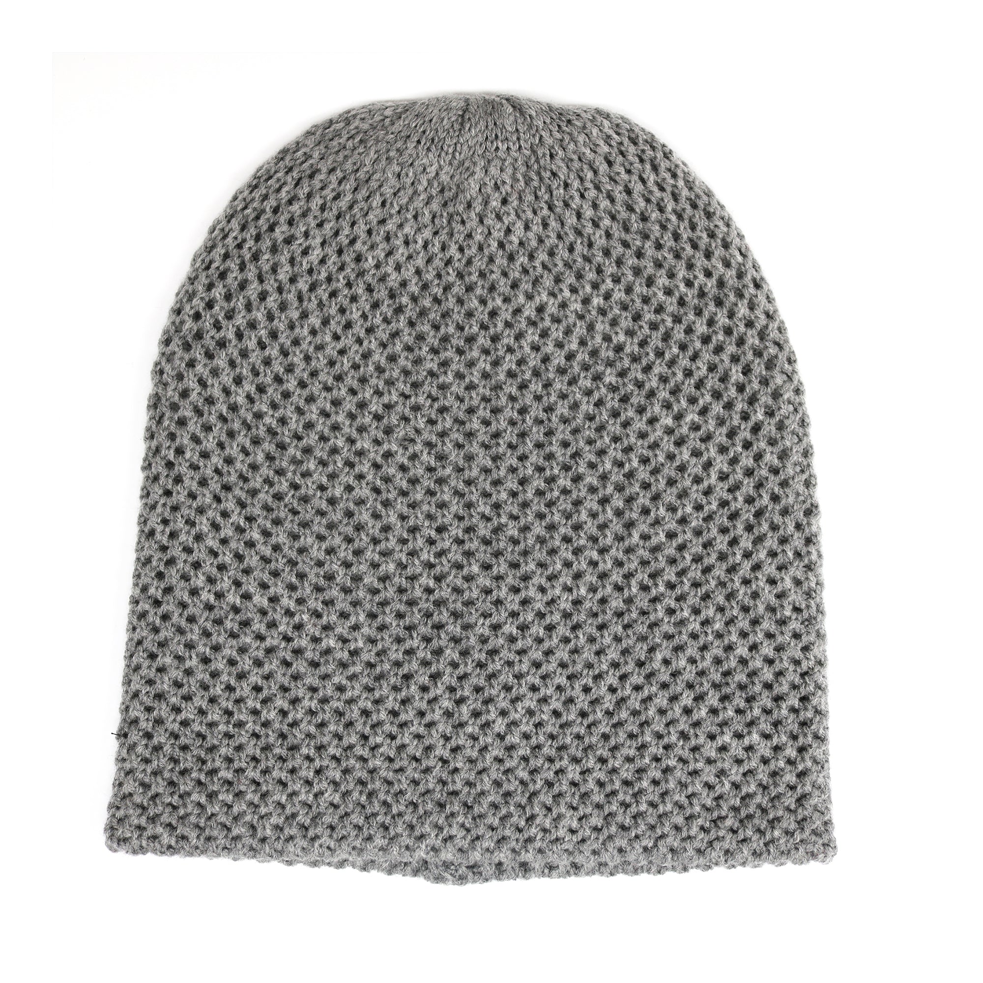 Unisex | Merino Wool Slouchy Hat | Medium Grey