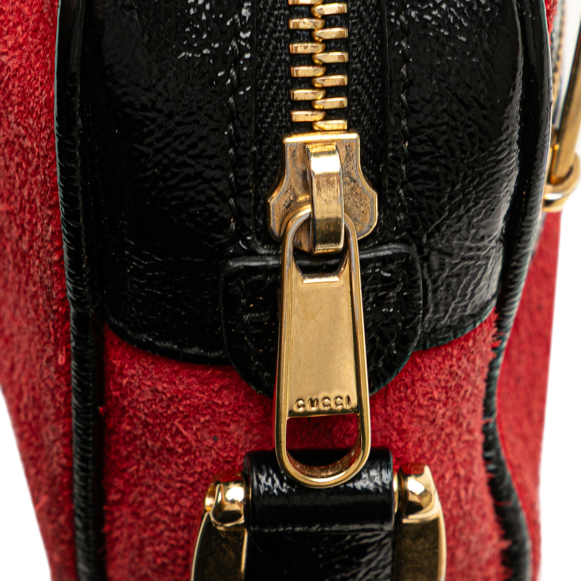 Gucci | Pre-Owned Mini Suede Ophidia Crossbody | Red