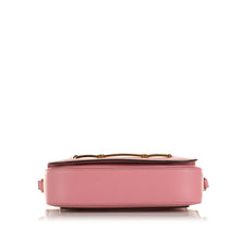 Prada | Pre-Owned Glace Calf Studded Etiquette Crossbody | Pink/Blush