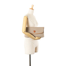 Celine | Pre-Owned Macadam Coated Canvas Clutch | Brown/Beige