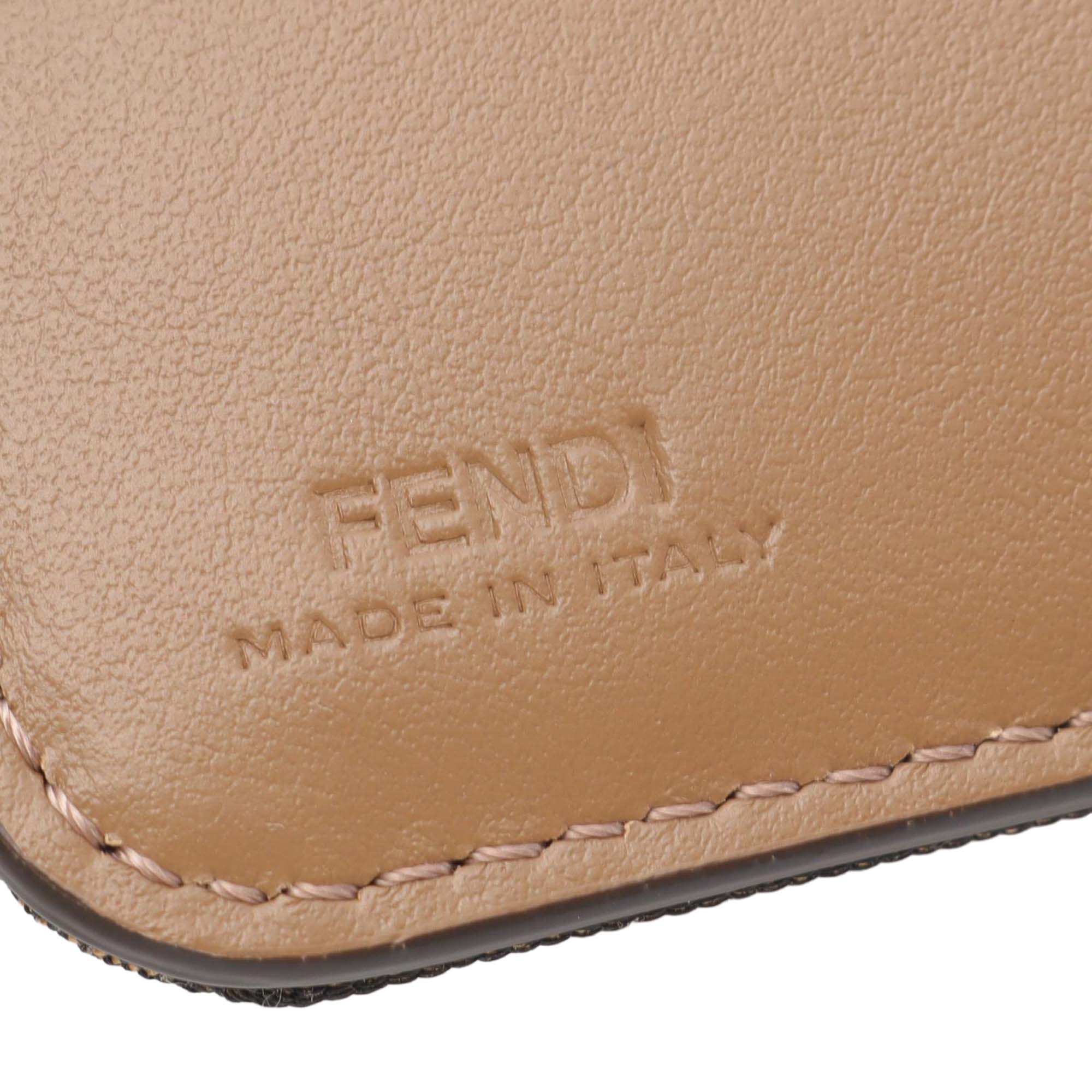 Fendi | Pre-Owned Zucca Bi-fold Wallet | Brown