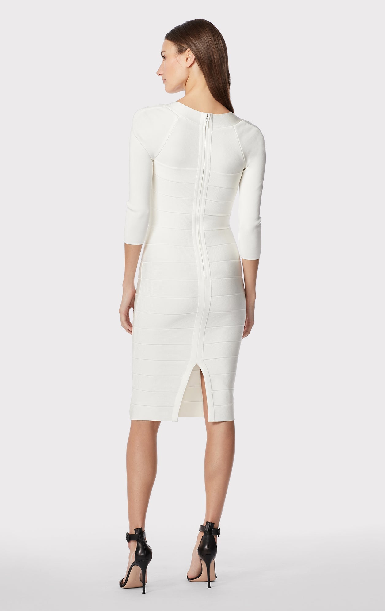 Square Neck Icon Dress | Alabaster